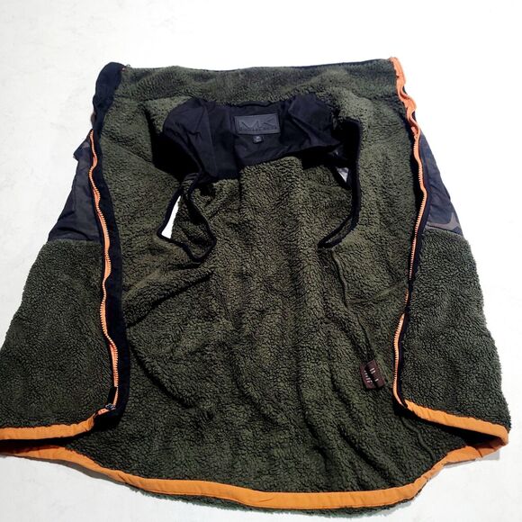 MICHAEL KORS Squaw Faux Shearling Camo Zip Vest Sherpa Fleece MENS SIZE XL EUC - Picture 2 of 12